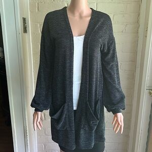 Wonderland by Orange size small gray boho comfy stretch cardigan